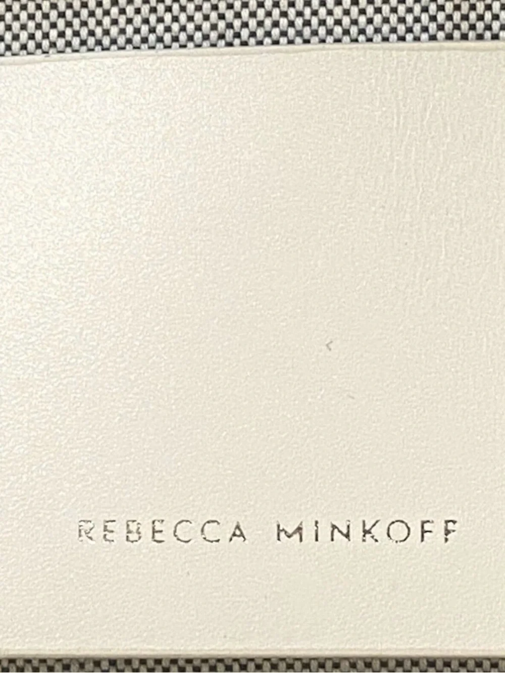Rebecca Minkoff Cage Stella Large Leather White Tote Bag Purse with Pouch